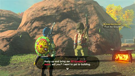 Zelda: Breath of the Wild guide: From the Ground Up side quest.